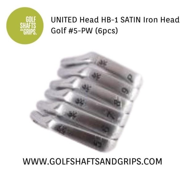 UNITED Head HB-1 SATIN Iron Head Golf #5-PW (6pcs)1